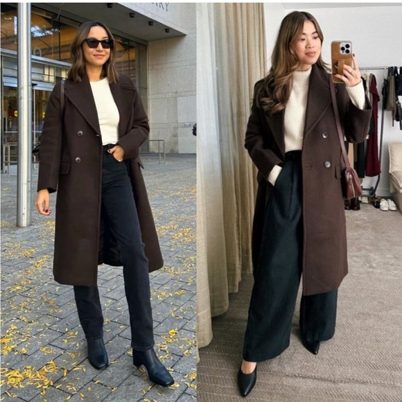 Madewell nm566 The Gianna Coat in Insuluxe Fabric oversized small